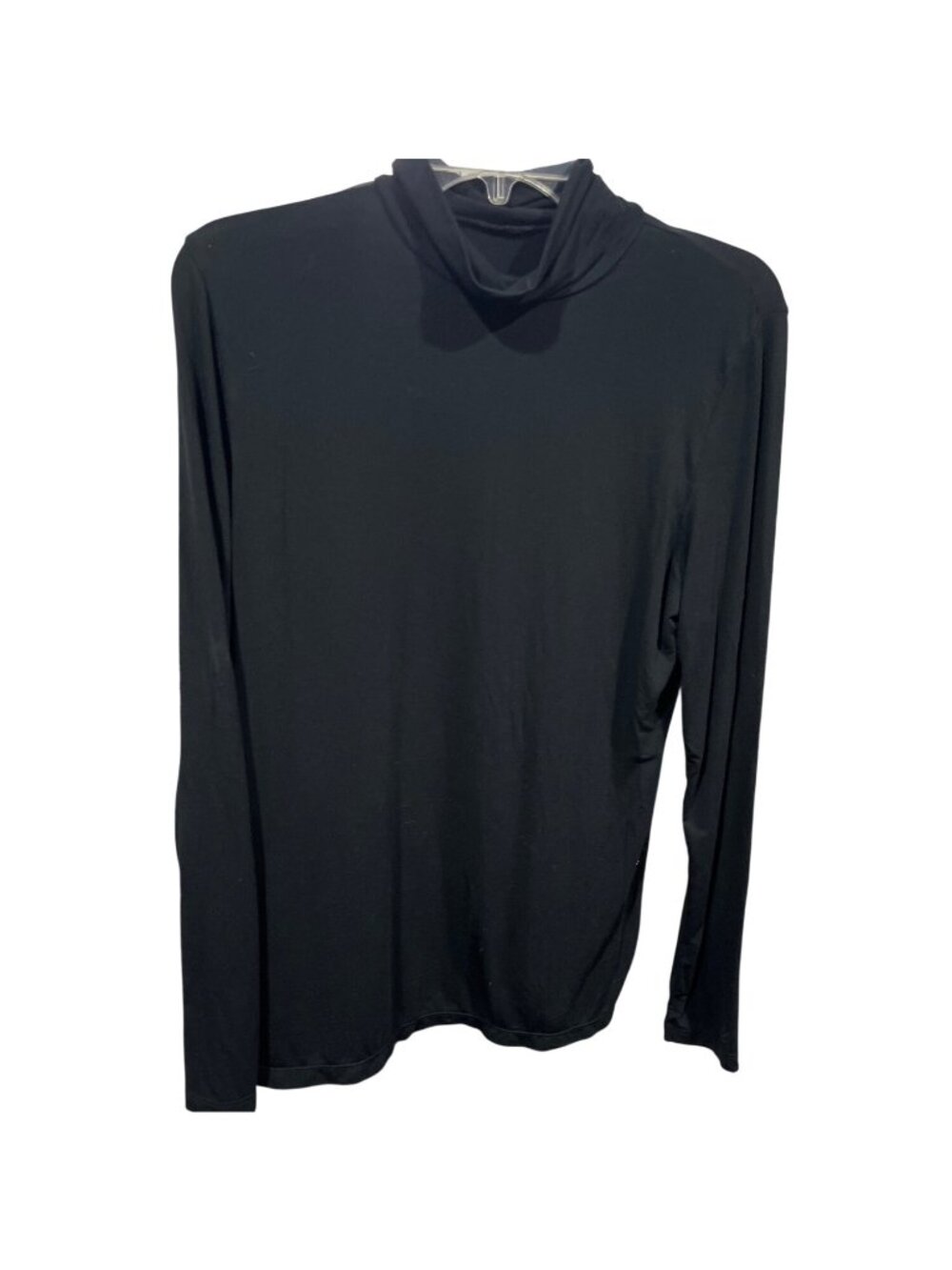 Cuddl Duds Black Long Sleeve Turtleneck Softwear With Stretch Fabric Womens L